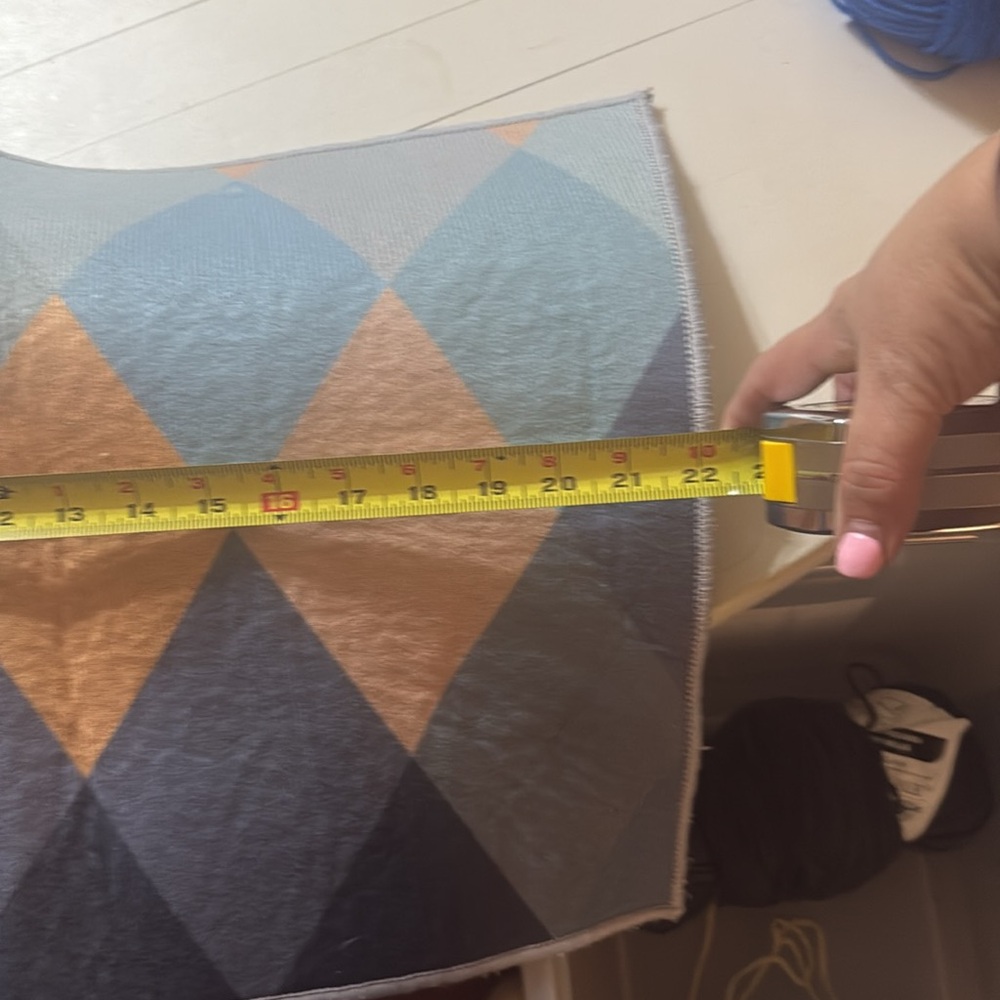 (Sale $5) Geometric Patterned Rug & Runner Set - Picture 3 of 6
